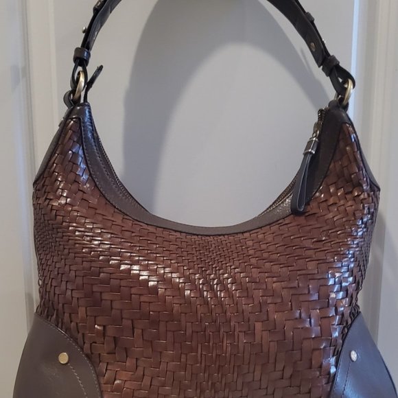 Cole Haan Leather Weave Hobo - Picture 2 of 11
